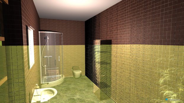 Raumgestaltung 40 Quadratmeter in der Kategorie Badezimmer