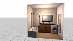 Raumgestaltung Bad getrennt in der Kategorie Badezimmer