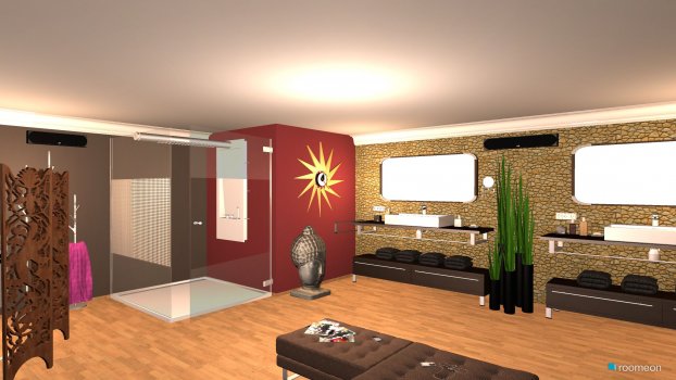 Raumgestaltung Badezimmer 65qm luxury in der Kategorie Badezimmer