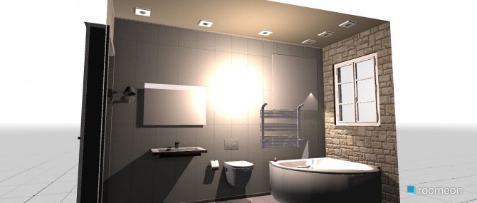 Raumgestaltung Bathroom in der Kategorie Badezimmer