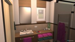 Raumgestaltung Gästebad in der Kategorie Badezimmer