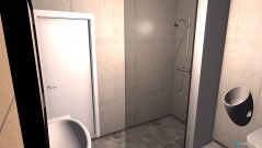 Raumgestaltung Gästebad in der Kategorie Badezimmer