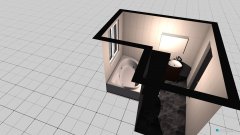 Raumgestaltung Großes Badezimmer mit Wanne in der Kategorie Badezimmer