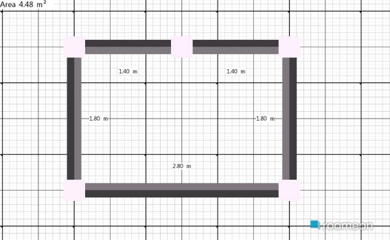 Raumgestaltung Grundrissvorlage Quadrat 009 in der Kategorie Badezimmer