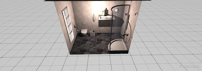 Raumgestaltung Grundrissvorlage Quadrat in der Kategorie Badezimmer