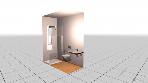 Raumgestaltung kleines Bad in der Kategorie Badezimmer