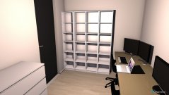 Raumgestaltung Büro mit Regal in der Kategorie Büro