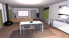 Raumgestaltung Eigene offene Küche in der Kategorie Esszimmer