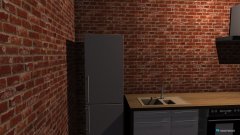 Raumgestaltung kitchen - hall in der Kategorie Flur