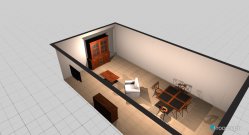 Raumgestaltung living & dining room in der Kategorie Hobbyraum