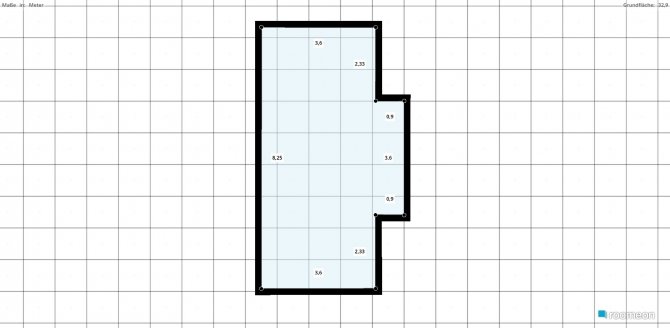 Raumgestaltung Großes Zimmer Keller in der Kategorie Keller