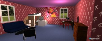 Raumgestaltung Sophias Traumzimmer in der Kategorie Kinderzimmer