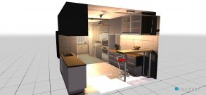 Raumgestaltung Grundrissvorlage L-Form in der Kategorie Küche