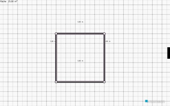 Raumgestaltung Grundrissvorlage Quadrat in der Kategorie Küche