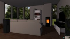 Raumgestaltung Küche und Wohnzimmer in der Kategorie Küche