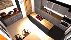 Raumgestaltung Wohnküche in der Kategorie Küche