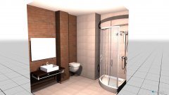 Raumgestaltung brown bathroom with shower brown sssas in der Kategorie Schlafzimmer