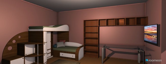 Raumgestaltung Grundrissvorlage Erker in der Kategorie Schlafzimmer
