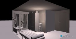 Raumgestaltung Grundrissvorlage L-Form in der Kategorie Schlafzimmer