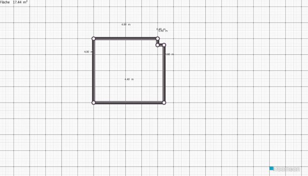Raumgestaltung Grundrissvorlage Quadrat2 in der Kategorie Schlafzimmer