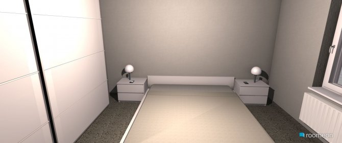 Raumgestaltung Grundrissvorlage Quadrat in der Kategorie Schlafzimmer