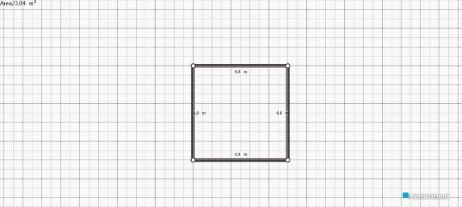 Raumgestaltung Grundrissvorlage Quadrat in der Kategorie Schlafzimmer