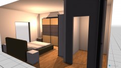 Raumgestaltung Mario V03-Schlafzimmer Bett normal mit Mauern,Bad, Schränke in der Kategorie Schlafzimmer