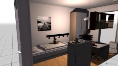 Raumgestaltung petite chambre in der Kategorie Schlafzimmer