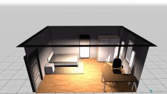 Raumgestaltung Schlaf- und Arbeitszimmer in der Kategorie Schlafzimmer