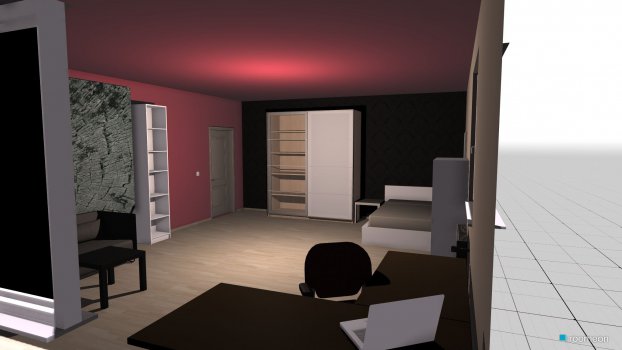Raumgestaltung Schlafzimmer Untergeschoss in der Kategorie Schlafzimmer