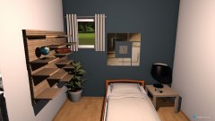 Raumgestaltung Single Bedroom in der Kategorie Schlafzimmer