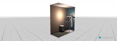 Raumgestaltung Gästebad in der Kategorie Toilette
