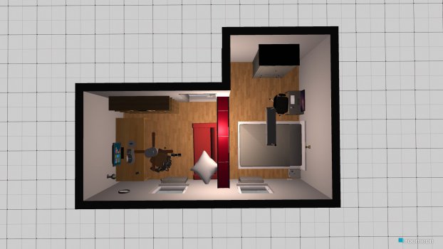 Raumgestaltung Gaming & Schlafzimmer in der Kategorie Wohnzimmer