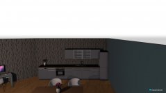 Raumgestaltung Grundrissvorlage Loft-Raum in der Kategorie Wohnzimmer