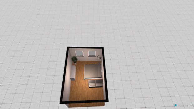 Raumgestaltung kleines Zimmer in der Kategorie Wohnzimmer