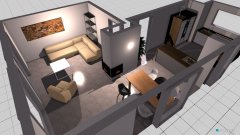 Raumgestaltung ohne AZ Tisch quer in der Kategorie Wohnzimmer