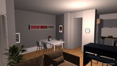 Raumgestaltung sala com bar in der Kategorie Wohnzimmer