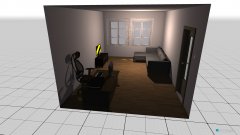Raumgestaltung small apartment living room in der Kategorie Wohnzimmer