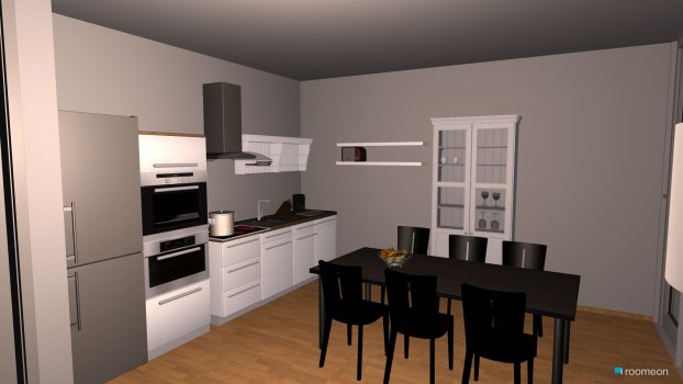 Raumgestaltung Wohn-Küche in der Kategorie Wohnzimmer