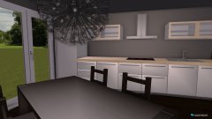 Raumgestaltung Wohn- und Esszimmer + Küche in der Kategorie Wohnzimmer