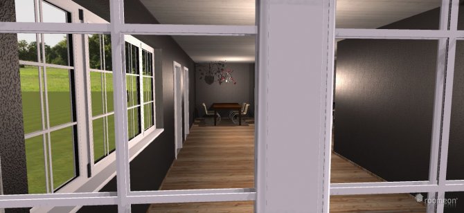 Raumgestaltung Wohn - und esszimmer ( + Küche ) in der Kategorie Wohnzimmer