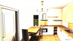 Raumgestaltung Wohnküche in der Kategorie Wohnzimmer