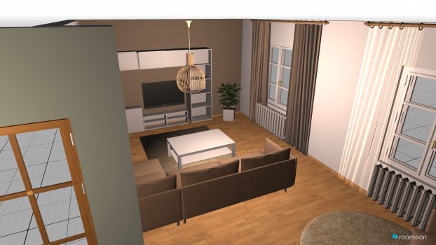 Raumgestaltung Wohnung 1 in der Kategorie Wohnzimmer