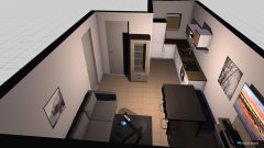 Raumgestaltung Wohnzimmer Küche Dominik in der Kategorie Wohnzimmer