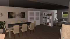 Raumgestaltung Wohnzimmer + Küche in der Kategorie Wohnzimmer