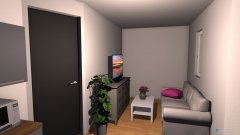 Raumgestaltung Wohnzimmer Küche in der Kategorie Wohnzimmer
