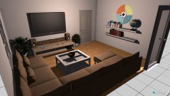 Raumgestaltung wohnzimmer singleroom in der Kategorie Wohnzimmer