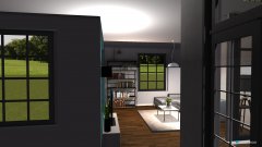 Raumgestaltung Wohnzimmer und Küche in der Kategorie Wohnzimmer