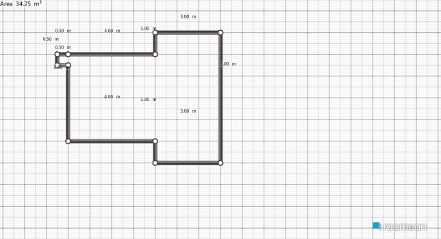 room planning EIN ZIMMER WOHNUNG in the category Basement