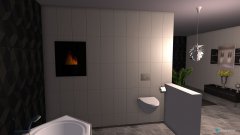 room planning Badezimmer modern schwarz weiß  in the category Bathroom